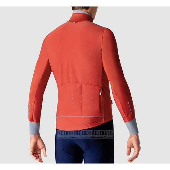 2019 Fahrradbekleidung La Passione Orange Grau Trikot Langarm und Tragerhose - zum Schließen ins Bild klicken
